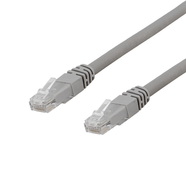 DELTACO U/UTP Cat6a patchkabel, LSZH, 20m, Grey