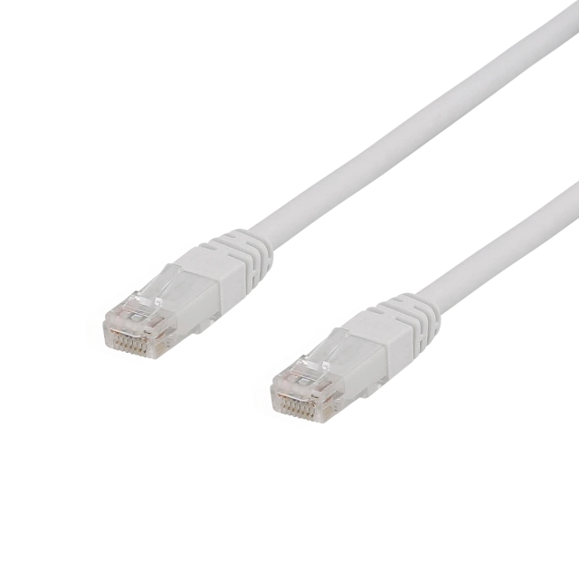 DELTACO U/UTP Cat6a patch cable, 500MHz, Delta-certified, LSZH, white