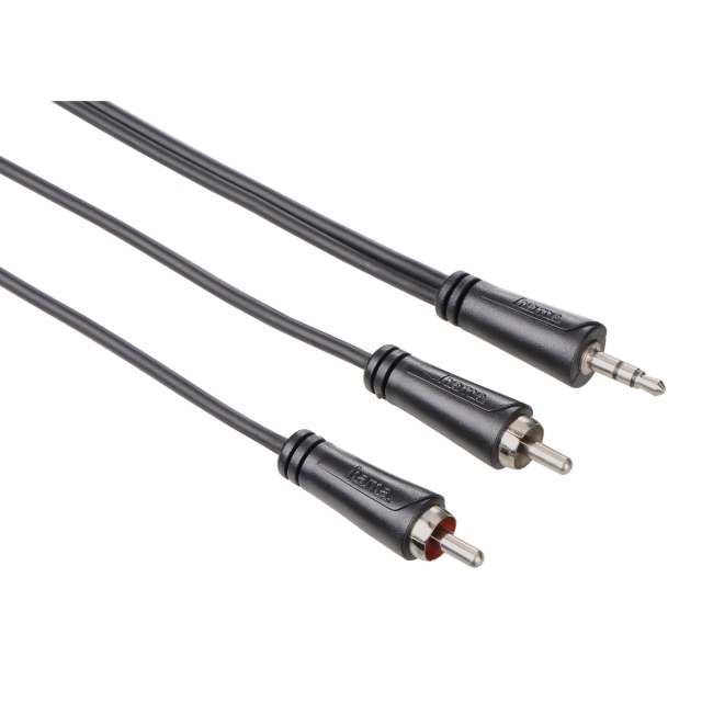 Hama Audio Cable, 3.5 mm jack plug - 2 RCA plugs, stereo, 5.0 m