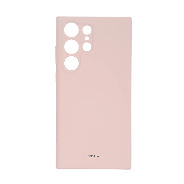 Onsala Phone Case Silicone Chalk Pink - Samsung S23 Ultra 5G