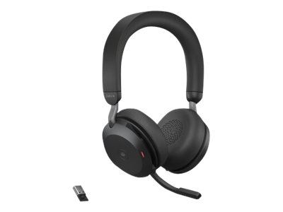 Jabra Office Trådade Hörlurar, Jabra Evolve2 75 Link380a Ms Stereo Black