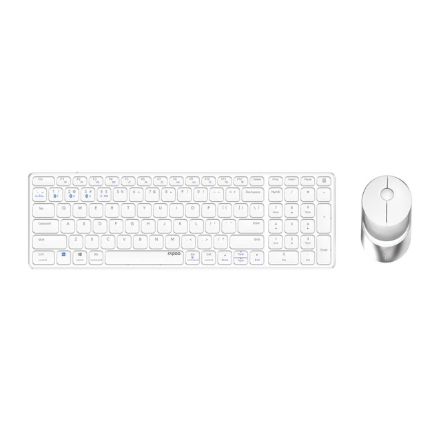 Rapoo Keyboard/Mice Set 9750M Multi-Mode Wireless White