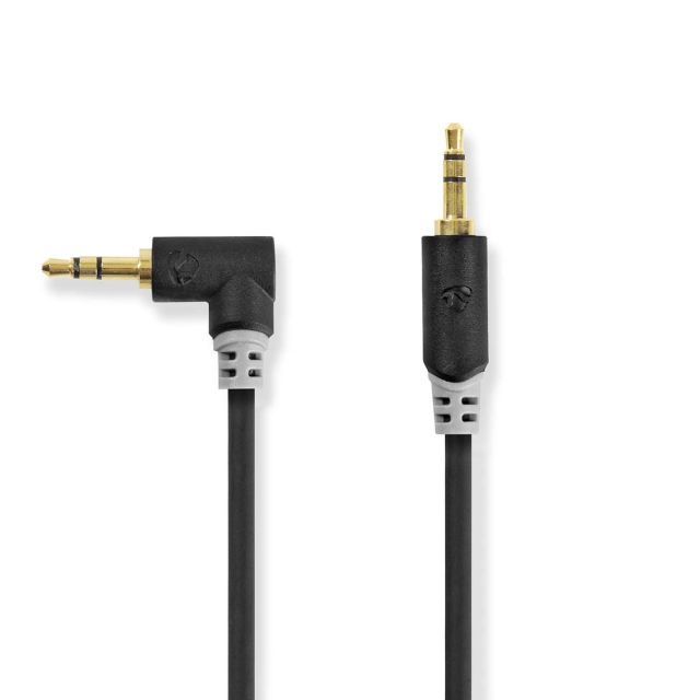 Nedis Stereo Audio Cable | 3.5 mm Male | 3.5 mm Male | Gold Plated | 1.00 m | Round | Anthracite | Box