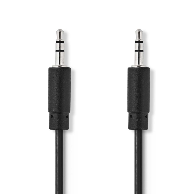 Nedis Stereo Audio Cable | 3.5 mm Male | 3.5 mm Male | Nickel Plated | 2.00 m | Round | Black | Box