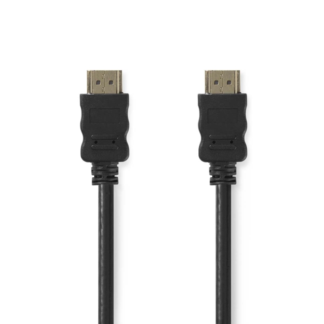 Nedis High Speed HDMI™ Cable with Ethernet | HDMI™ Connector | HDMI™ Connector | 4K@30Hz | ARC | 10.2 Gbps | 7.50 m | Round | PVC | Black | Blister