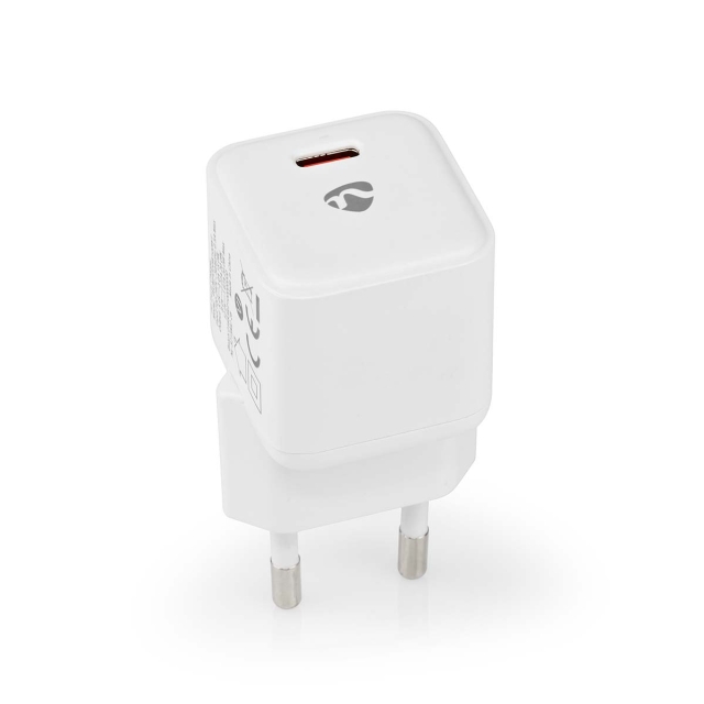 Nedis Wall Charger | PD3.0 20W | Quick charge feature | 1.67 / 2.22 / 3.0 A | Number of outputs: 1 | USB-C™ | Automatic Voltage Selection | White