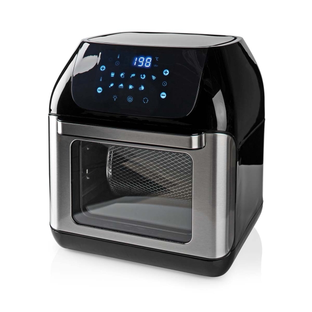 Nedis Hot Air Fryer | 12 l | Timer: 60 min | Number of preset programs: 9 | Digital | Black