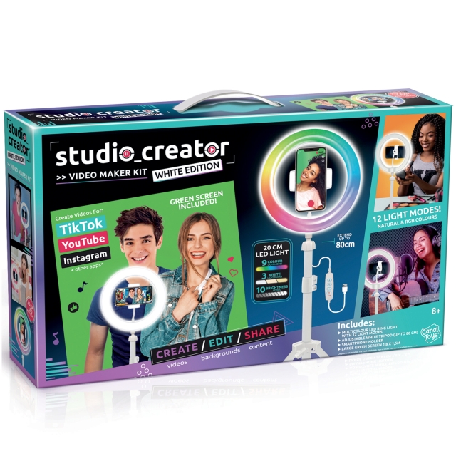 LETS GLOW Studio Creator White Video Maker Kit