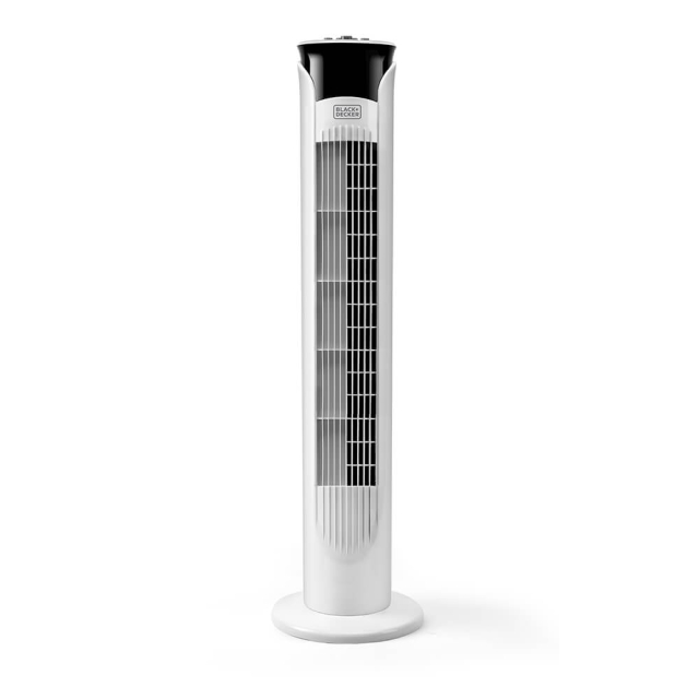 BLACK+DECKER Tower Fan White 81cm