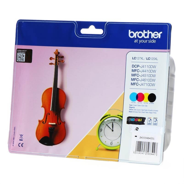 Brother Ink LC127XLVALBPDR LC-127XL/LC-125XL Multipack