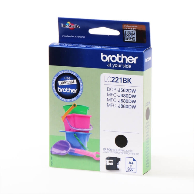 Brother Ink LC221BK LC-221 Black