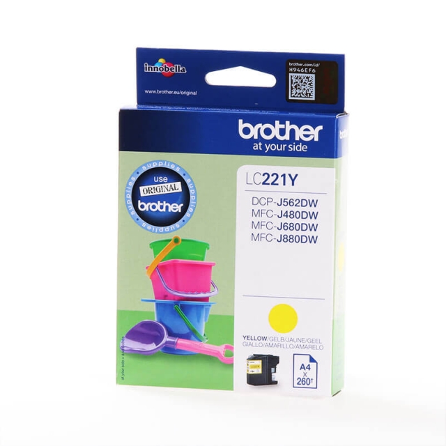 Brother Ink LC221Y LC-221 Yellow