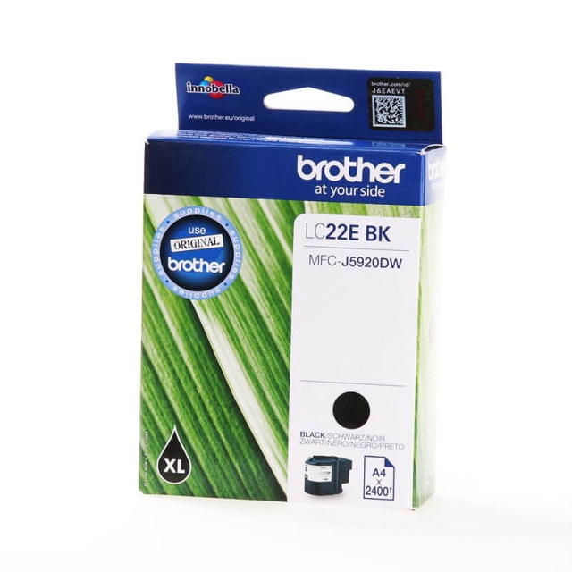 Brother Ink LC22EBK LC-22E Black