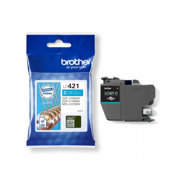 Brother Ink LC421C LC-421 Cyan
