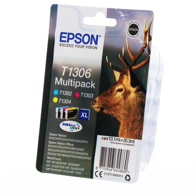 EPSON Ink C13T13064012 T1306 Multipack, Stag