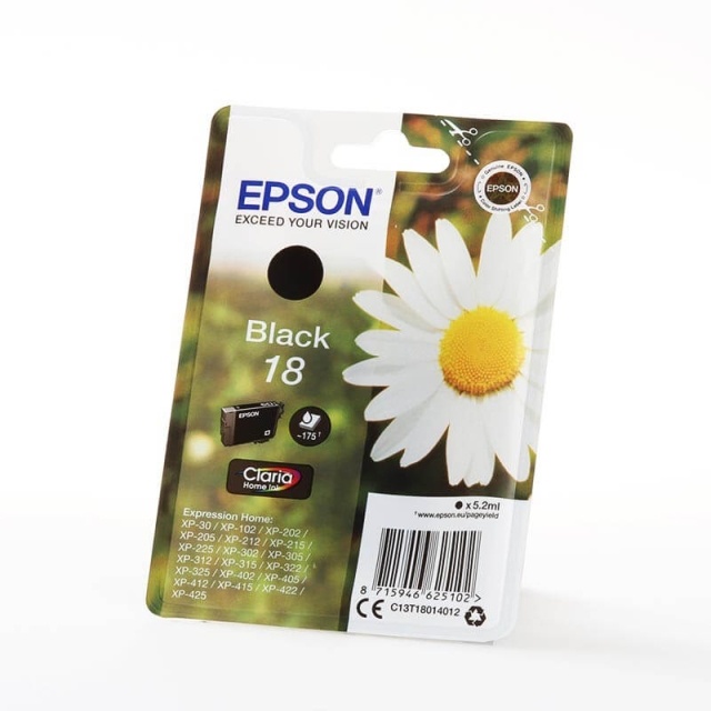 EPSON Ink C13T18014012 18 Black, Daisy