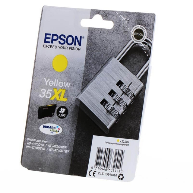 EPSON Ink C13T35944010 35XL Yellow, Padlock