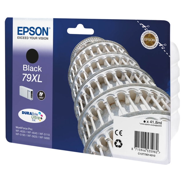 EPSON Ink C13T79014010 79XL Black, Tower of Pisa