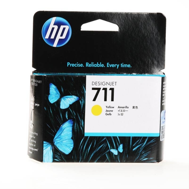 HP Ink CZ132A 711 Yellow 29ml