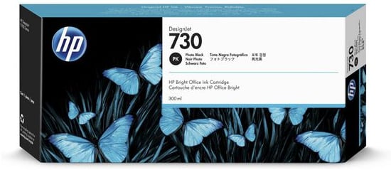 HP Ink P2V73A 730 Photo Black 300ml