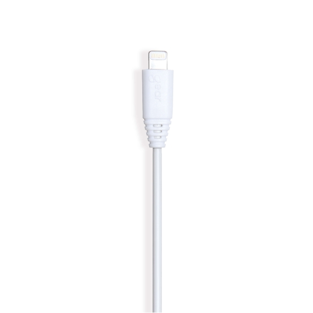 Gear Round Charging cable Lightning to USB-A 0.3m White MFI