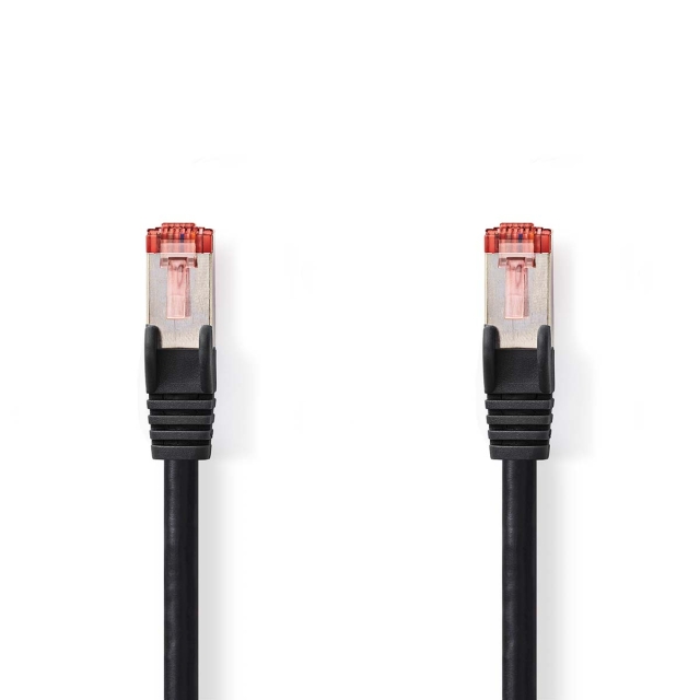 Nedis CAT6 Cable | RJ45 Male | RJ45 Male | S/FTP | 20.0 m | Round | LSZH | Black | Label
