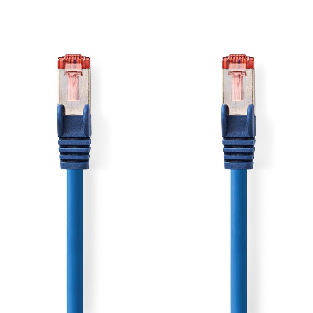 Nedis CAT6 Cable | RJ45 Male | RJ45 Male | S/FTP | 3.00 m | Round | LSZH | Blue | Label