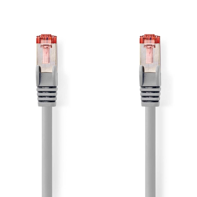 Nedis CAT6 Cable | RJ45 Male | RJ45 Male | S/FTP | 15.0 m | Round | LSZH | Grey | Label