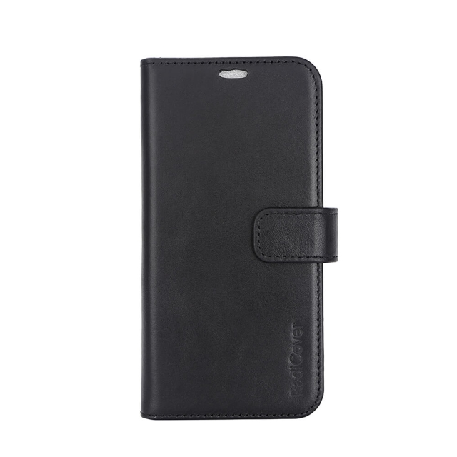 Radicover Wallet Case 2in1 Anti Radiation Leather MagS Black - iPhone 15 Pro