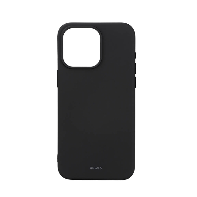 Onsala Phone Case with Silicone Feel MagSeries Black - iPhone 15 Pro Max