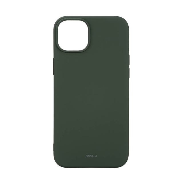 Onsala Phone Case with Silicone Feel MagSeries Olive Green - iPhone 15 Plus