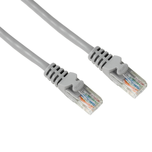 Hama CAT 5e Network Cable UTP, gre y, 3.00 m