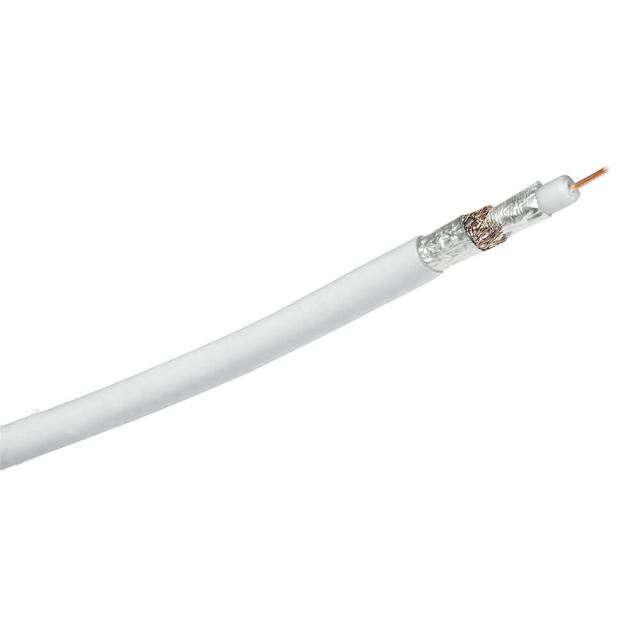 Hama Coaxial Cable 90dB 1.0mm White 100m