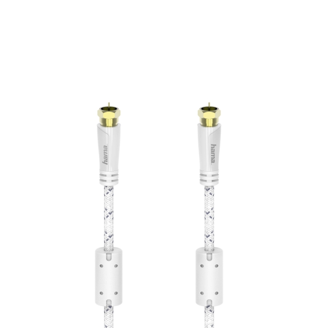 Hama Cable Antenna 90dB F-Plug-F-Plug White 5m