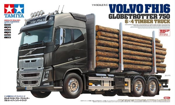 TAMIYA 1:14 R/C Volvo FH16 Globetrotter 750 6x4 Timber Tr