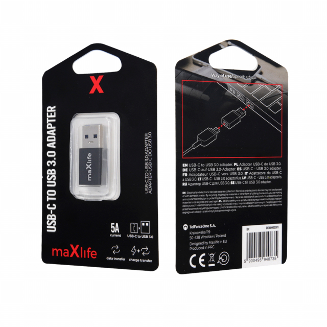 Maxlife USB-C to USB 3.0 adapter