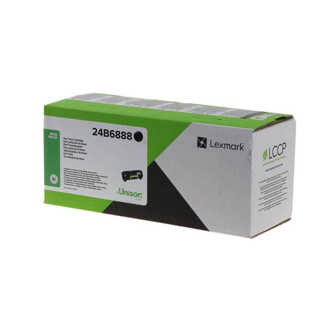 Lexmark Toner 24B6888 Black, Return