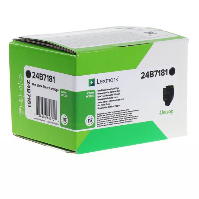 Lexmark Toner 24B7181 Black, Return