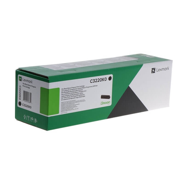 Lexmark Toner C3220K0 Black, Return
