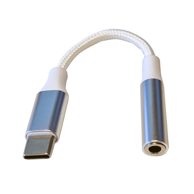 Gear Adapter Audio USB-C to 3.5 mm Stereo White