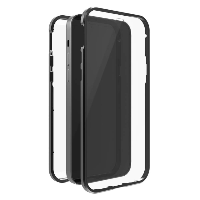 BLACK ROCK Phone Case 360° Glass Transp/Black - iPhone 14 Pro