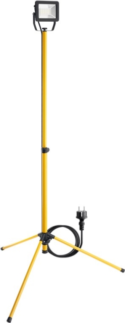 Goobay LED Work Light with Telescopic Tripod, 30 W with 2550 lm and neutral white light (4000 K), suitable for indoor and outdoor use (IP65)