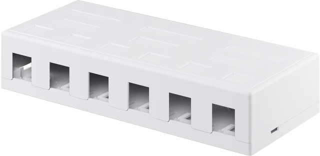 Goobay Keystone Empty Housing 6 port with easy snap-in assembly