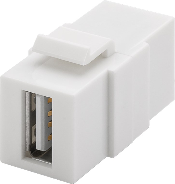 Goobay Keystone USB Module 17.2 mm width, 2 USB 2.0 female (Type A)