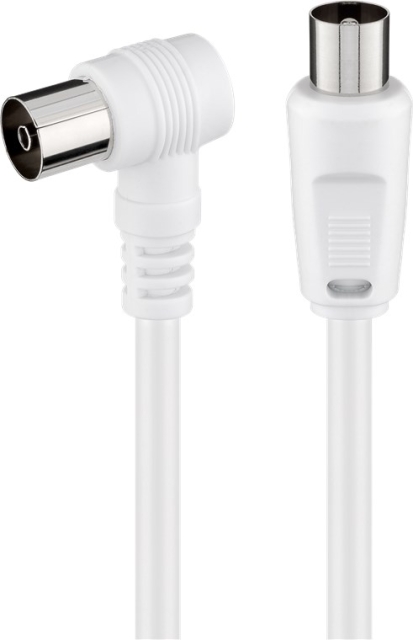 Goobay Angled Antenna Cable ( coaxial plug > coaxial socket 90°, 5 m