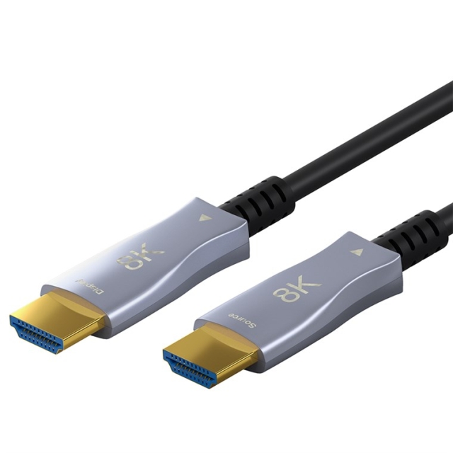 Goobay Optical Hybrid Ultra High Speed HDMI™ Cable with Ethernet (AOC) high-speed cable, 8K @ 60 Hz/ 4K @ 120 Hz, for long transmission distances, 50 m
