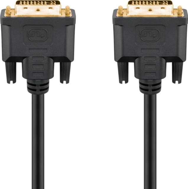 Goobay DVI-I Full HD Cable Dual Link, gold-plated DVI-I male Dual-Link (24+5 pin) > DVI-I male Dual-Link (24+5 pin), 3 m