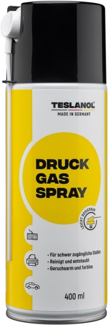 Teslanol Tryckluftsspray för rengöring och avdamning av elektroniska och finmekaniska apparater – 400 ml