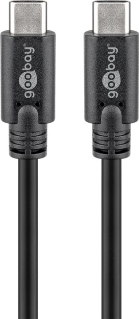 Goobay Sync & Charge SuperSpeed USB-C™-kabel (USB 3.2 Gen 1), USB-PD, 1,5 m USB-C™ plugg > USB-C™ plugg