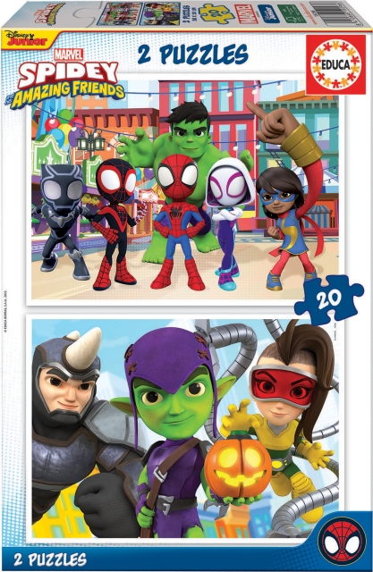 Educa Spidey & His Amazing Friends-pussel, 2x20 bitar